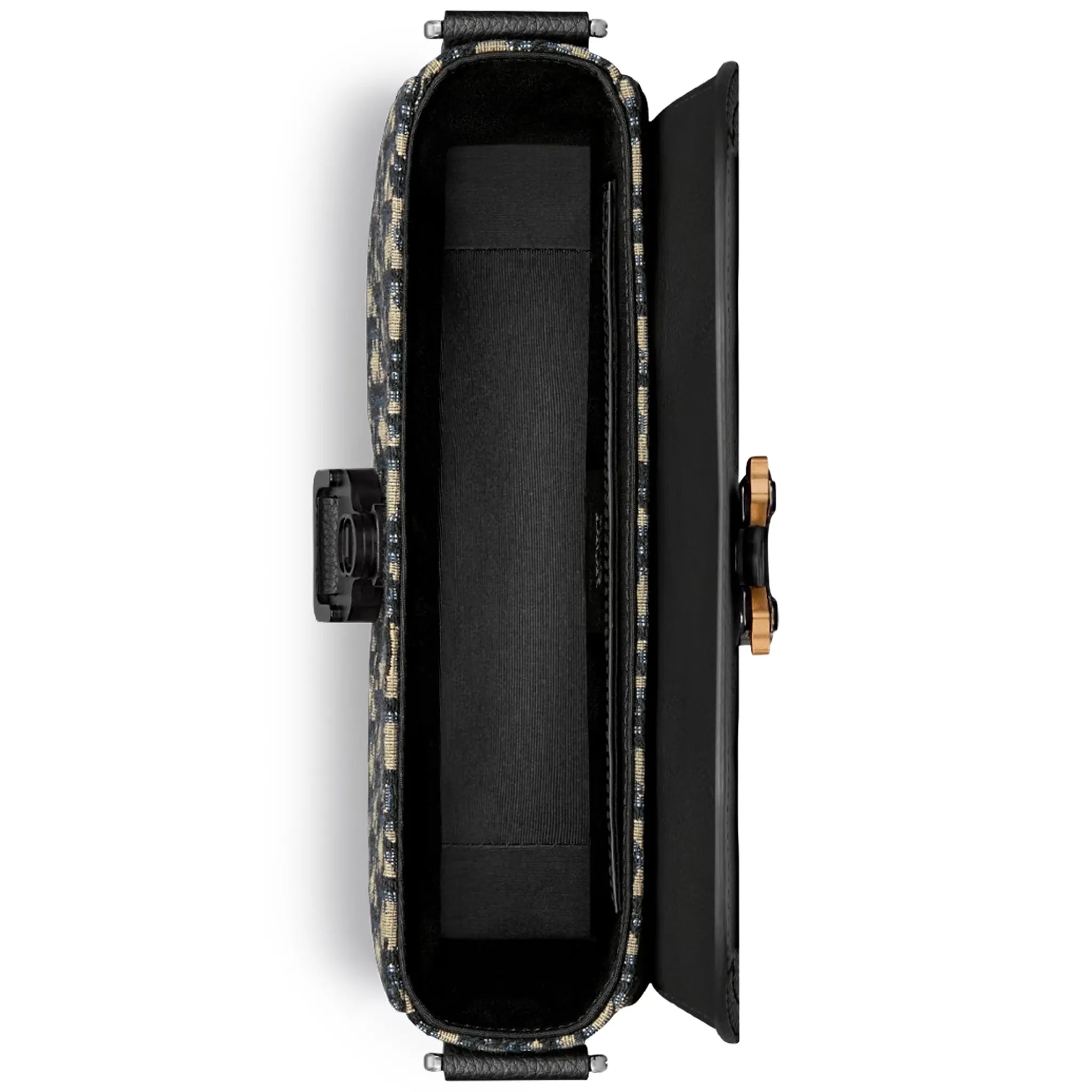 Inside Space View of dior small saddle messenger beige bag with flap 1adpo049yks_h27e